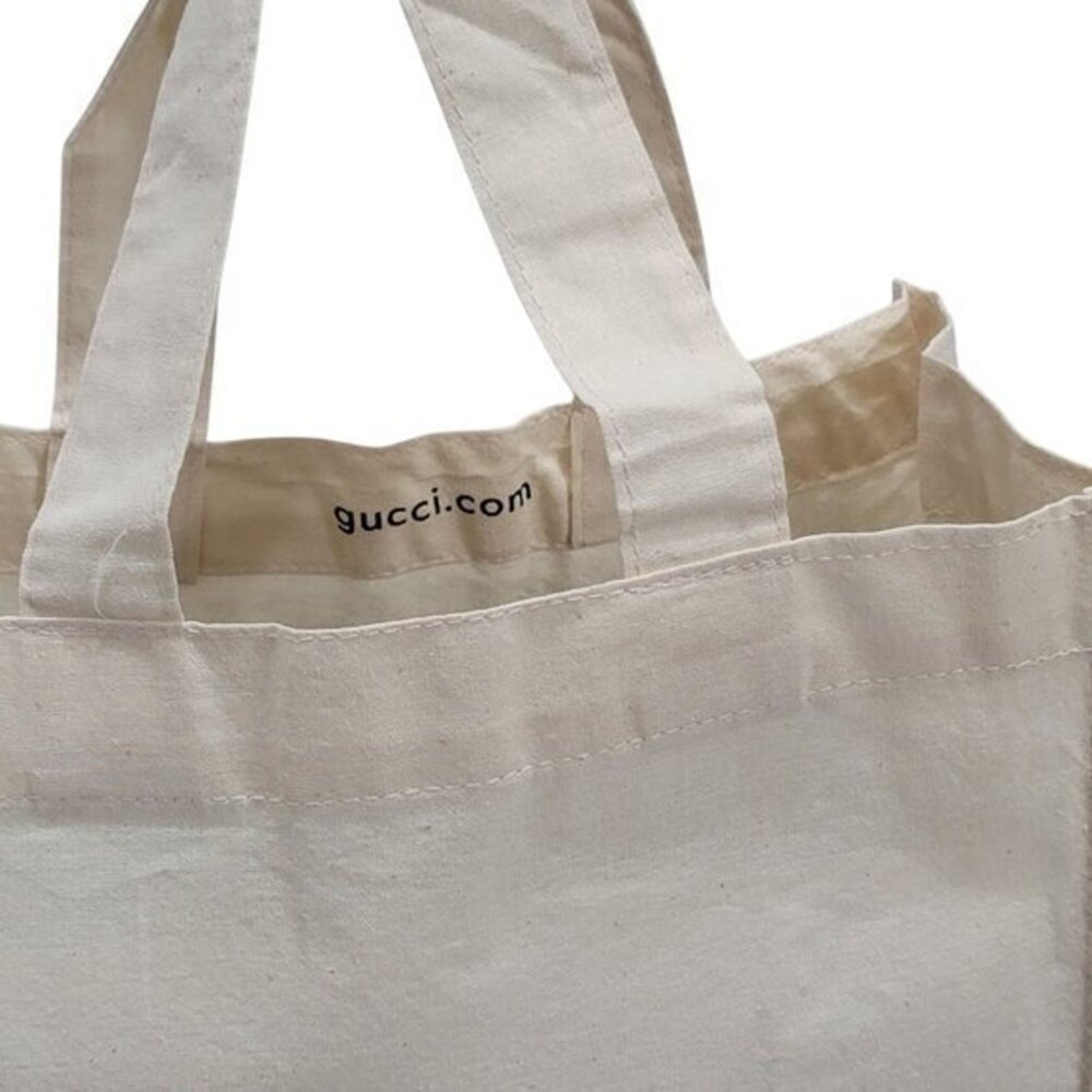 Gucci Canvas Tote Bag Logo Print - Picture 6 of 7